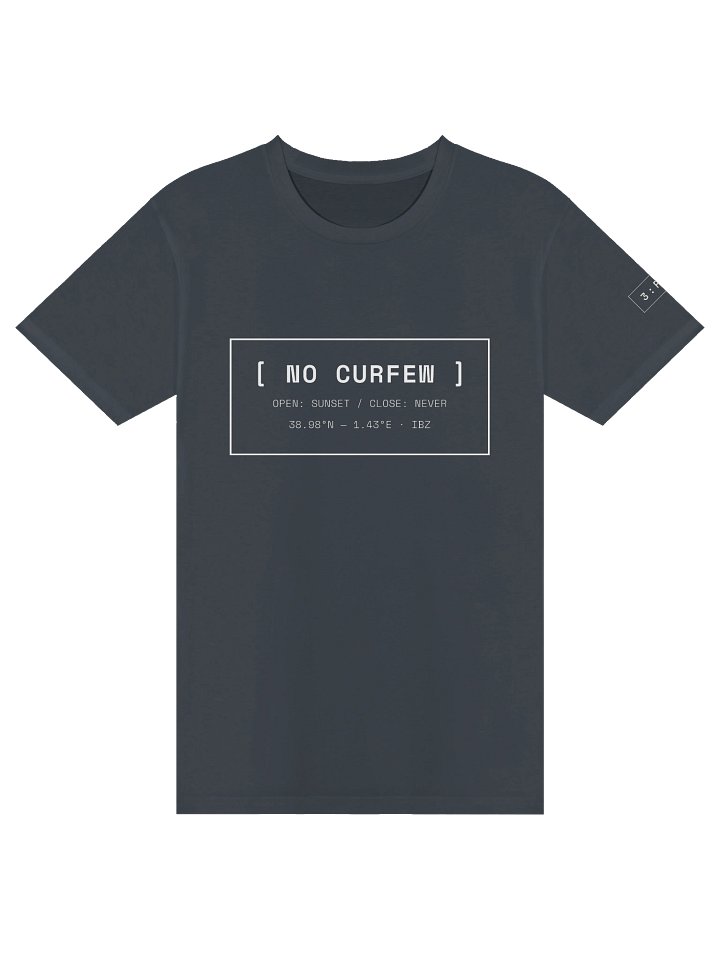No Curfew Minimalist Ibiza rave Tee product image (1)