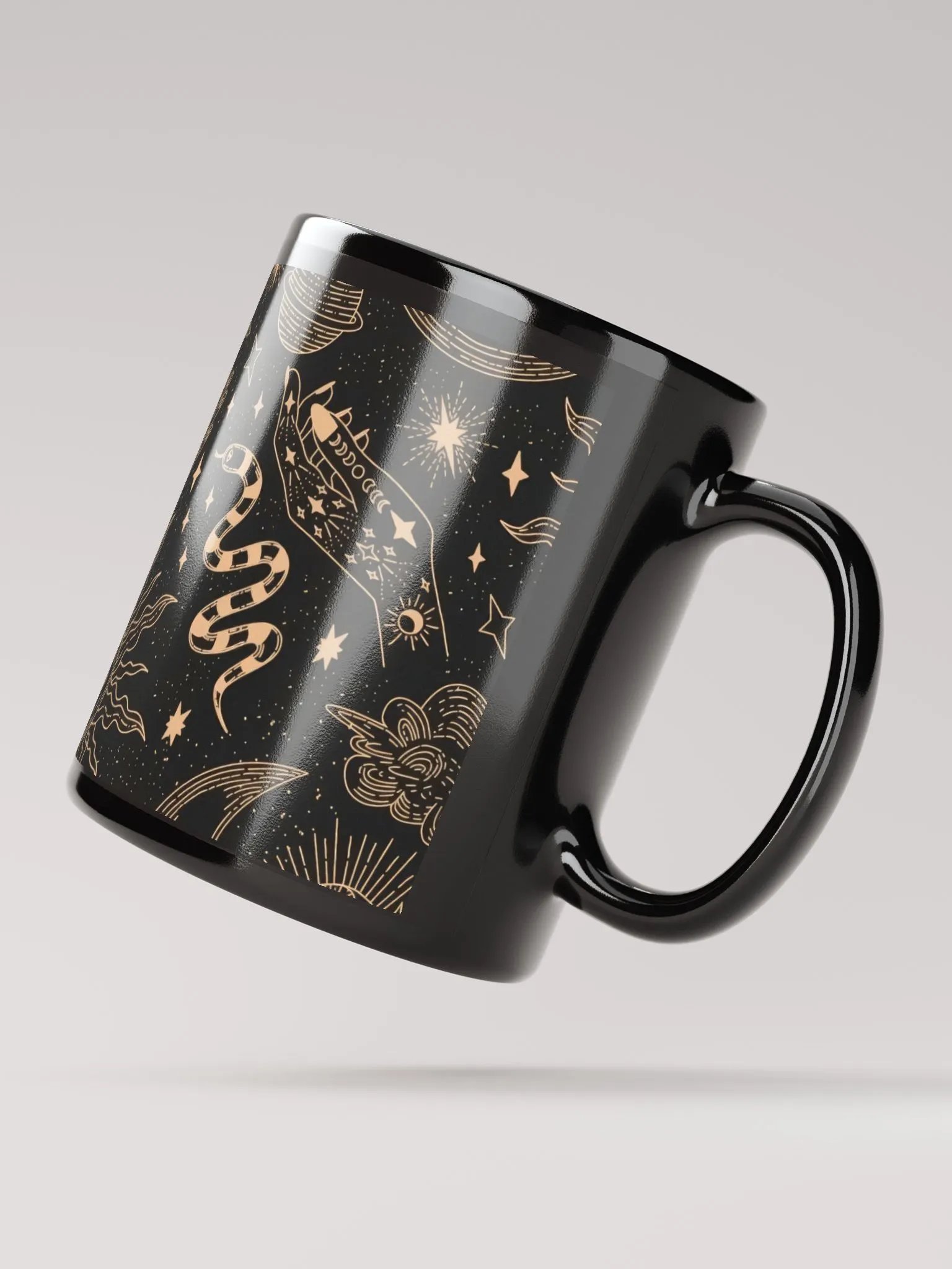 Vintage Black & Gold Celestial Mug product image (6)