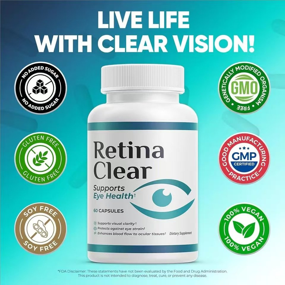 لدعم صحة العين والرؤية | 60 كبسولة (Retina Clear) كبسولات ريتينا كلير product image (4)