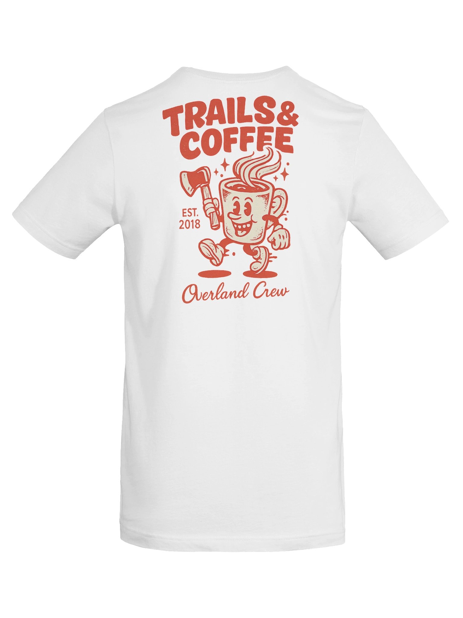 Trails & Coffee Overland Crew White Tee product image (8)