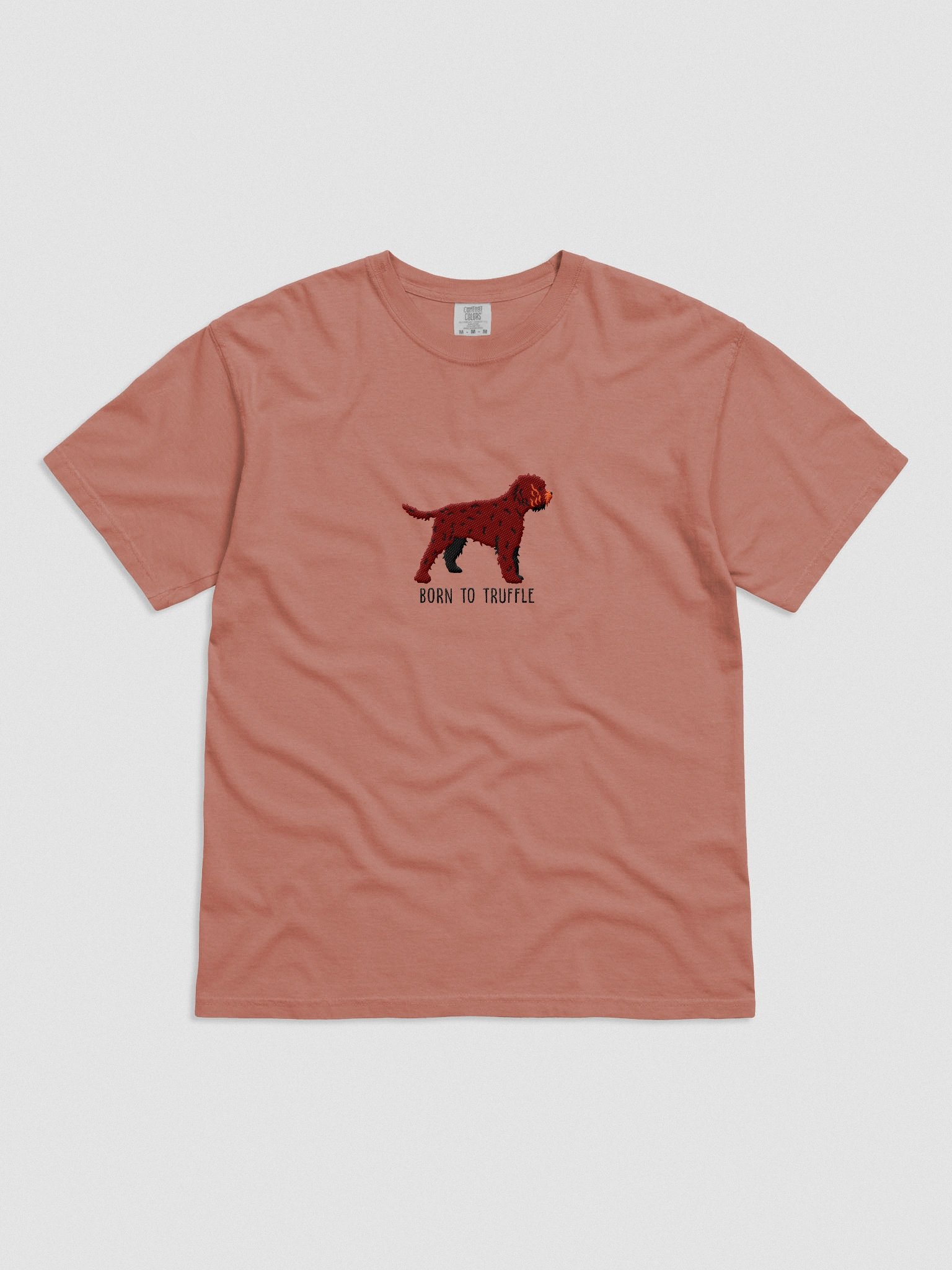 Born to Truffle T-Shirt(Embroidered) of a Lagotto Romagnolo(Liver) product image (4)