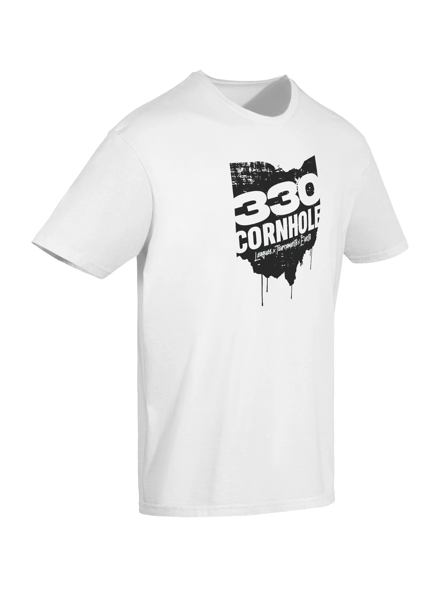 Gildan Softstyle 330 Cornhole Grunge State Outline T-Shirt product image (10)