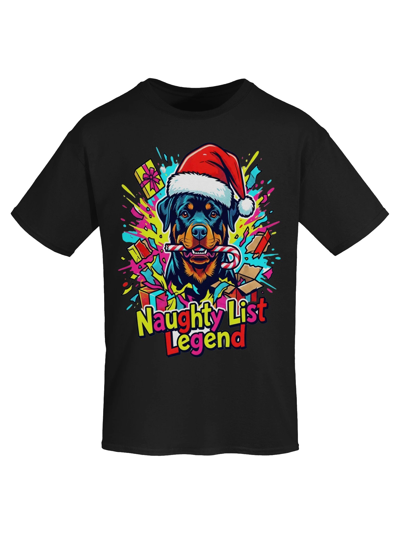 Naughty List Rottweiler Tee product image (33)