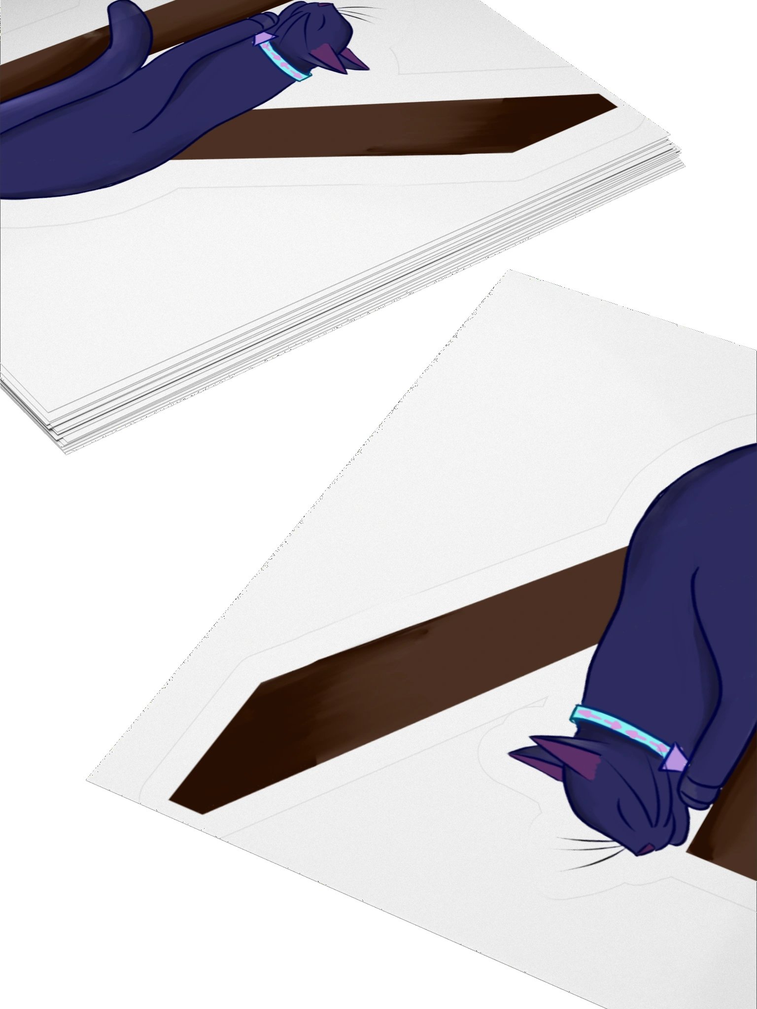 Catcury in the rafters sticker product image (4)