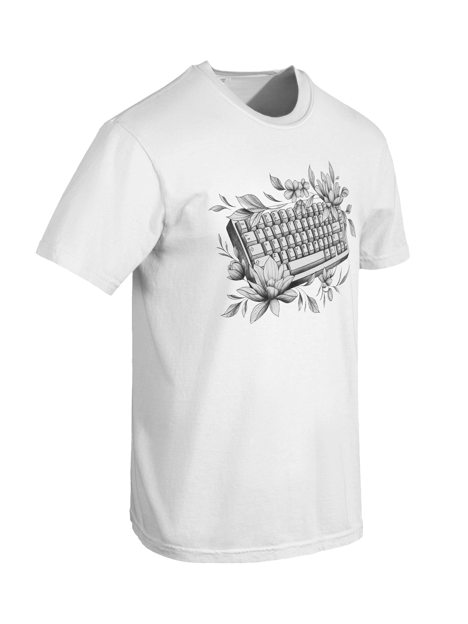 Flower Keyboard T-Shirt product image (6)