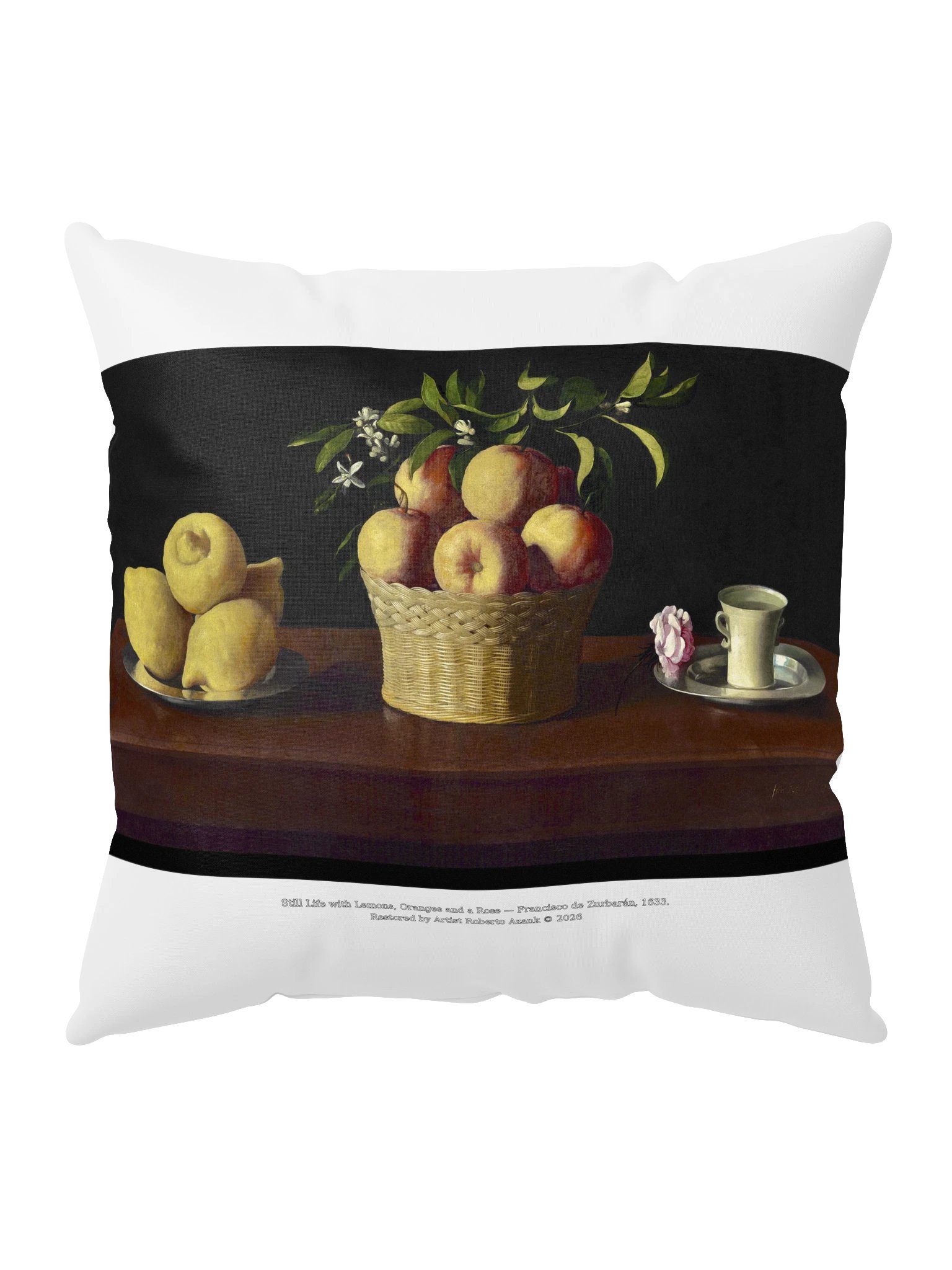 Still Life with Lemons, Oranges and a Rose — Pillow product image (5)