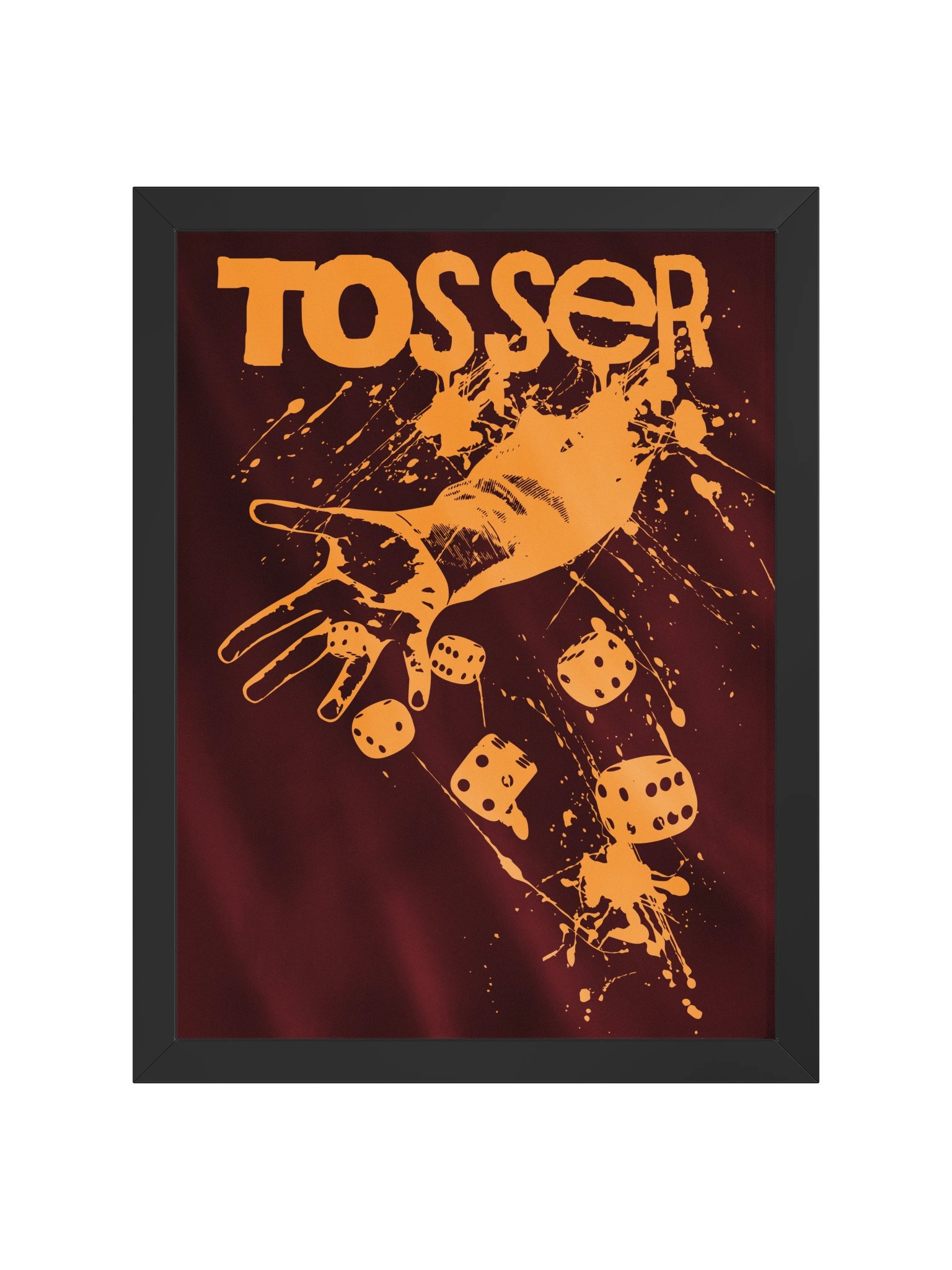 Tosser Dice Throwing Board Game Room Poster - FRAMED product image (2)