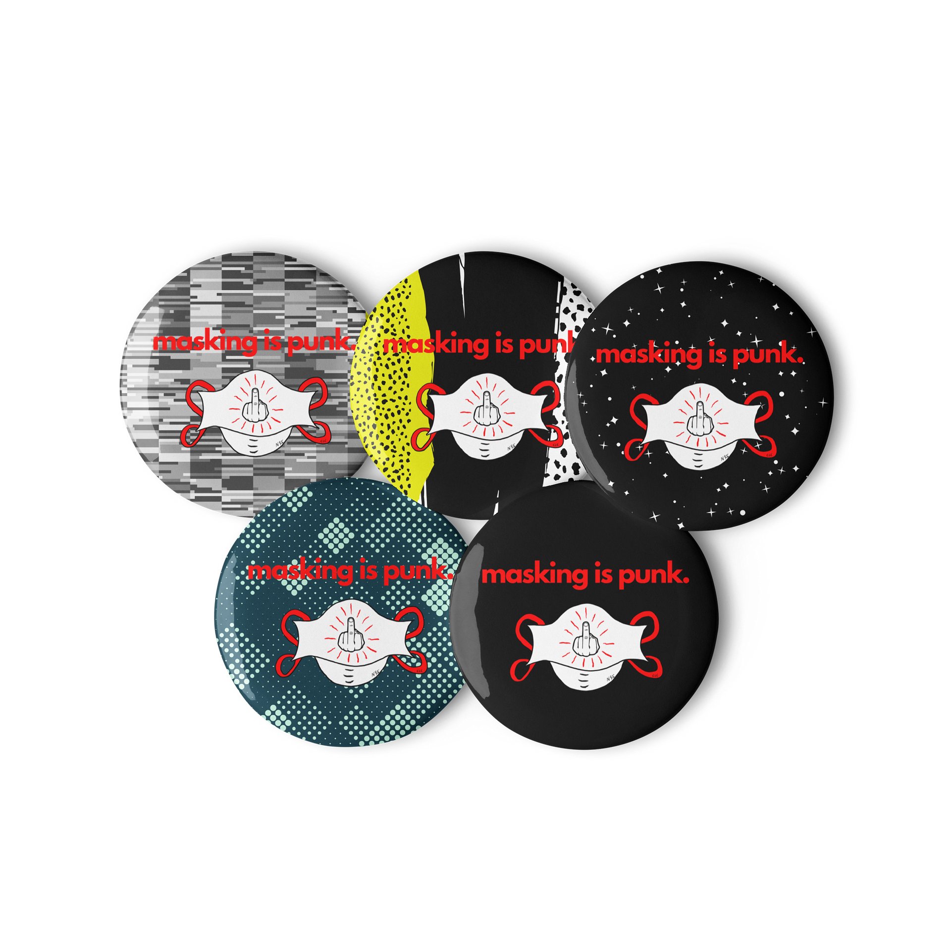 Masking Is Punk button product image (2)