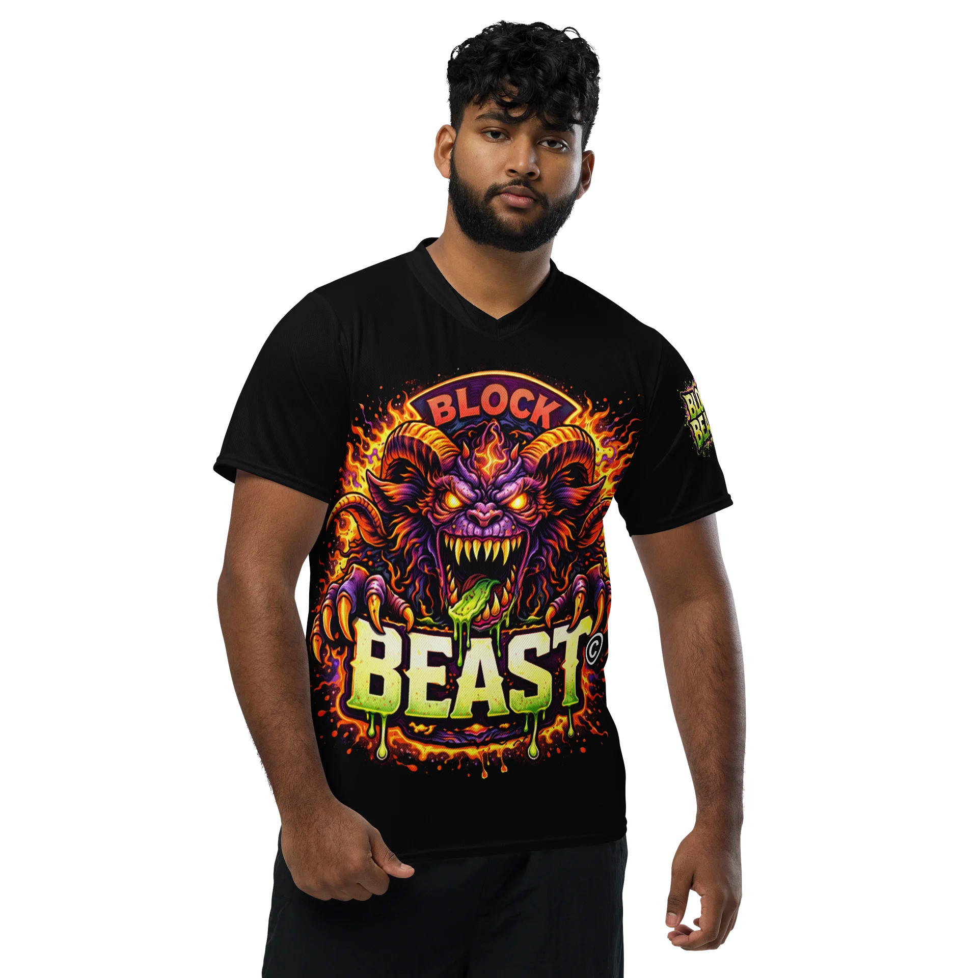 LIMITED EDITION - CNX Core All-over print Unisex Tee — Block Beast 002 product image (3)