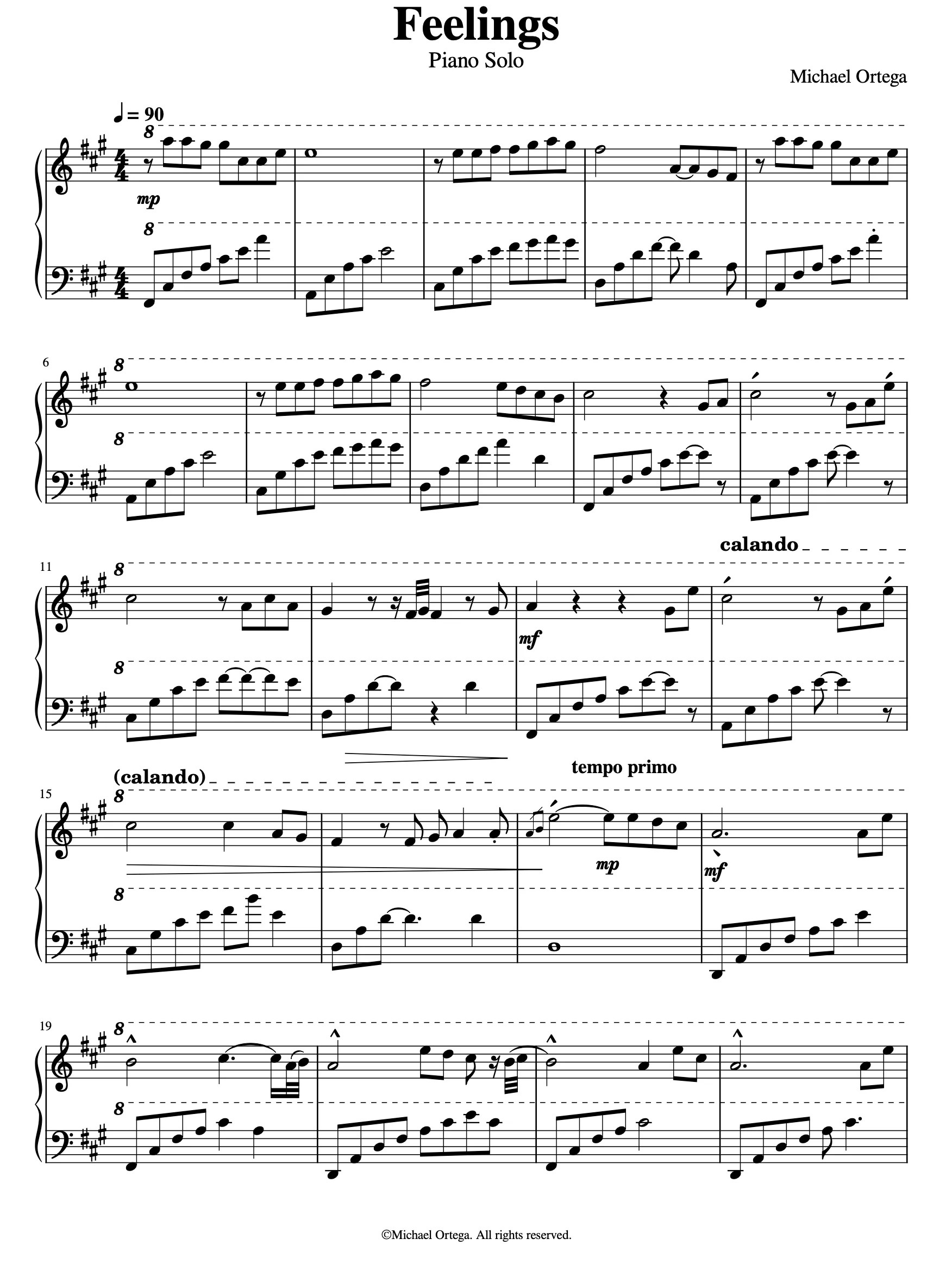 Feelings (Digital Score Download) product image (2)
