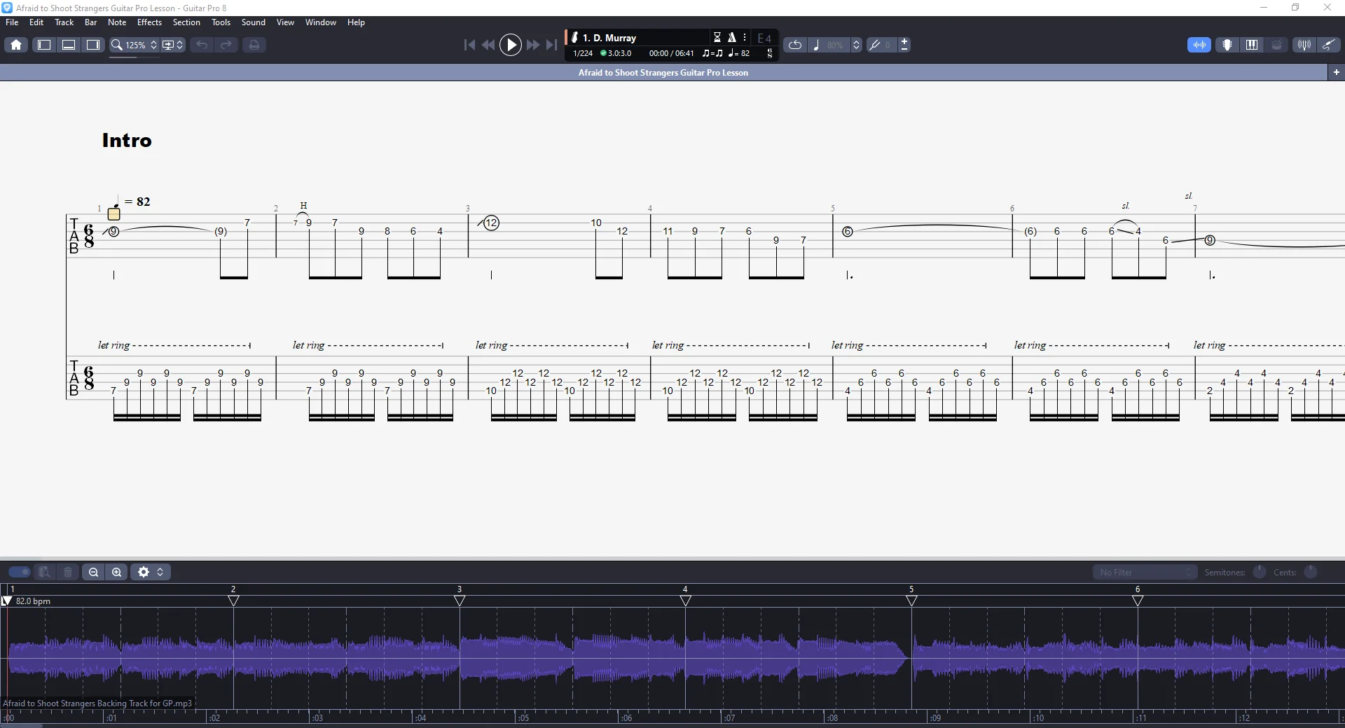 Afraid To Shoot Strangers | PDF Tab + Guitar Pro | Iron Maiden product image (3)