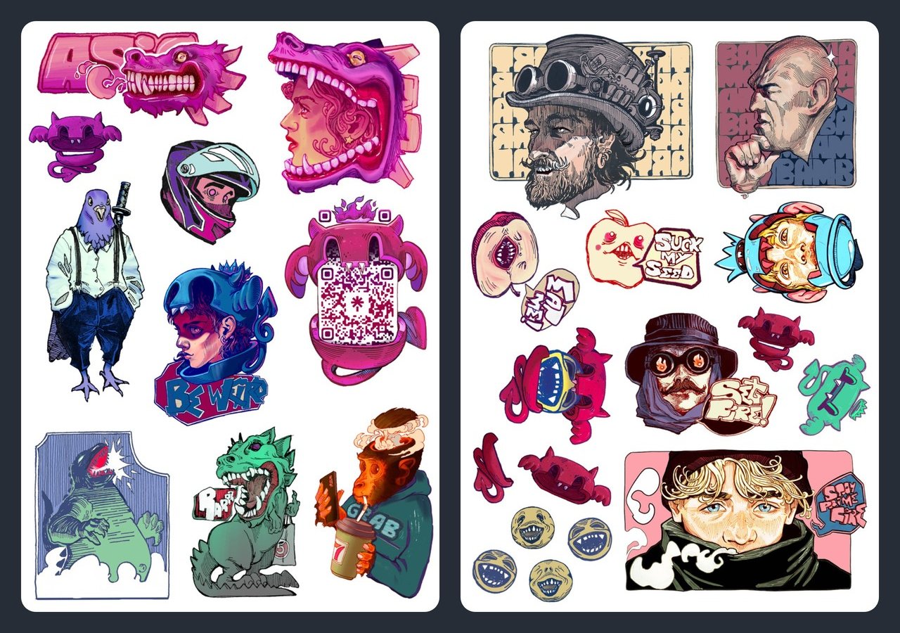 "Total Anthology" Ultimate Artist Sticker Pack / 20 sheets A5 product image (7)