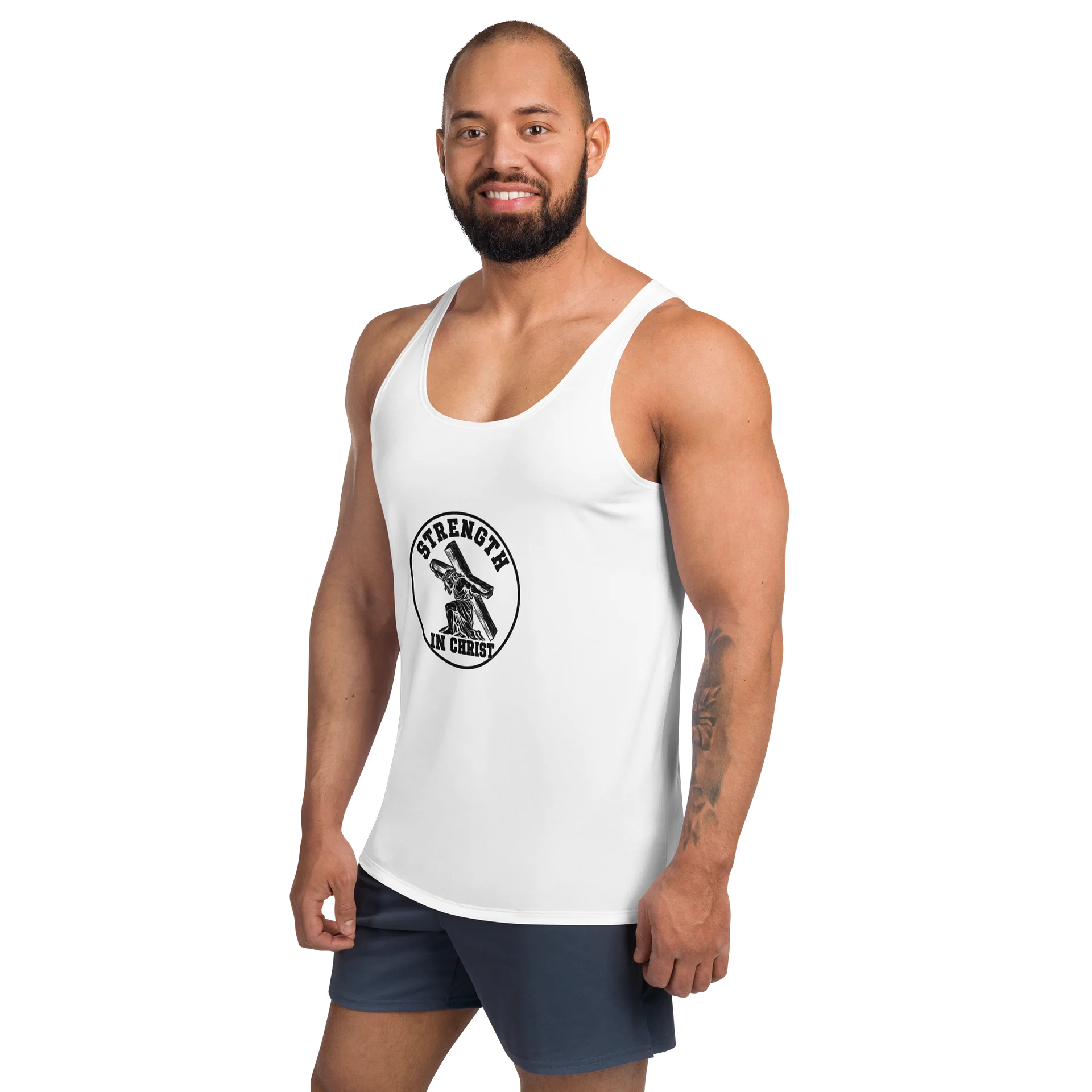 Minimal Black All-Over Print Tank Top product image (2)