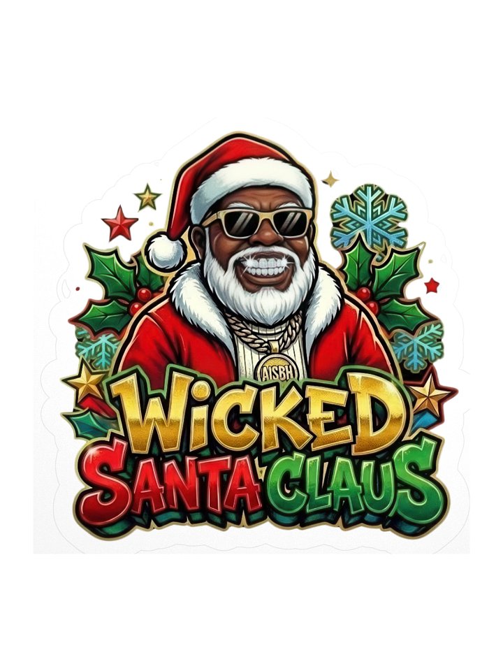 Wicked Santa Claus Festive Stickers product image (1)