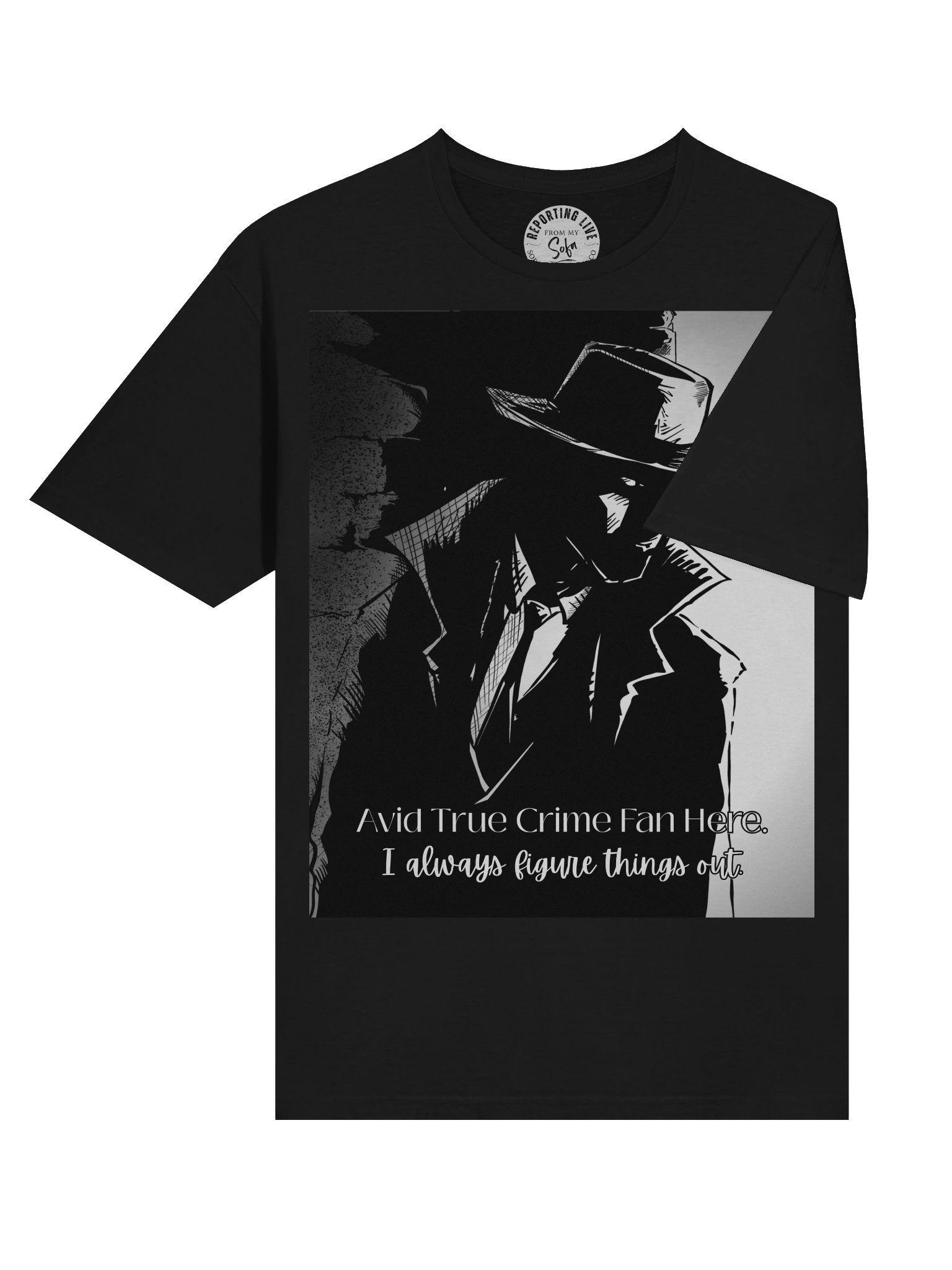 True Crime Fan Noir Detective Tee product image (8)