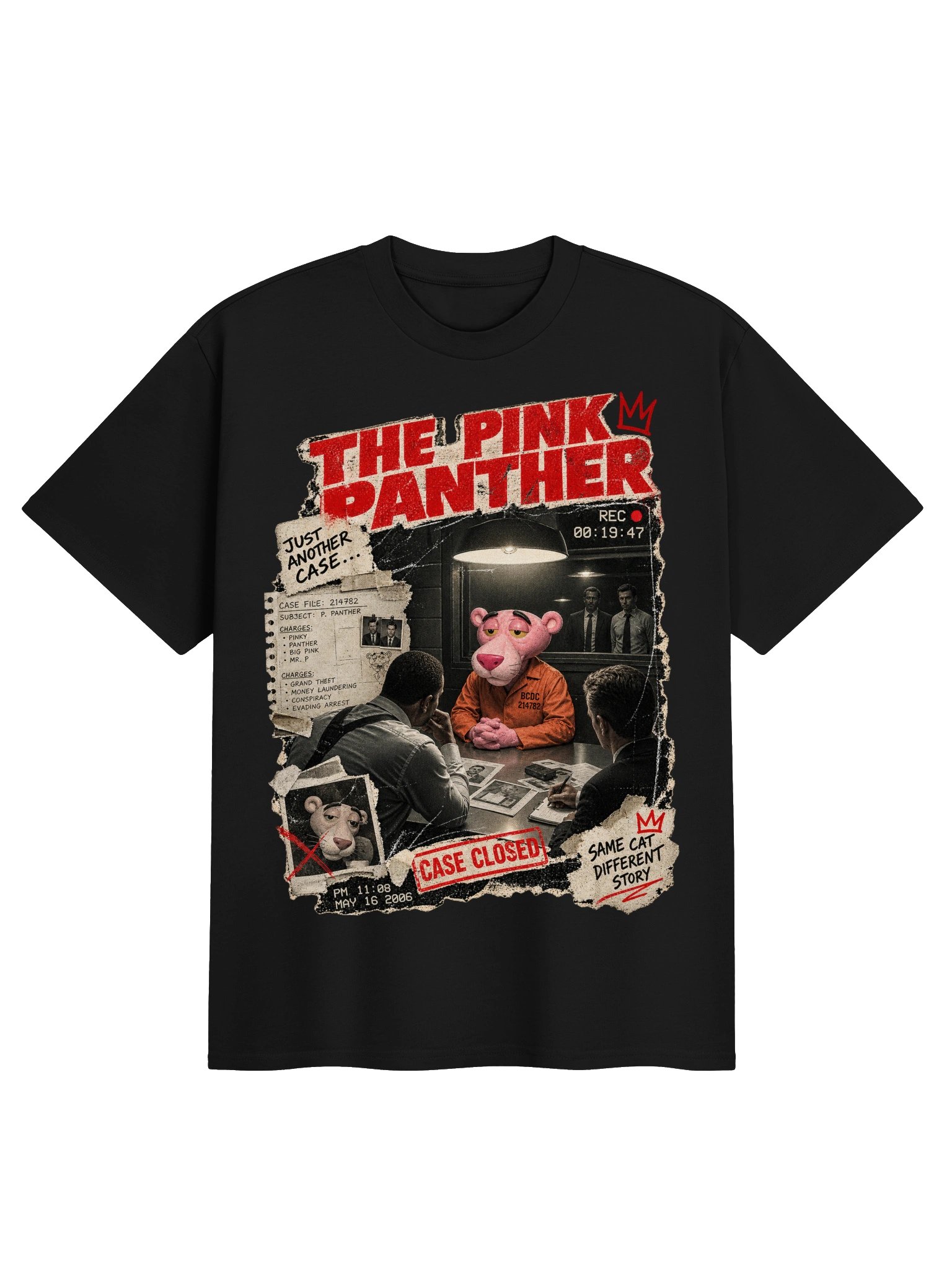 THE PINK PANTHER – Case Closed Vintage T-Shirt product image (1)