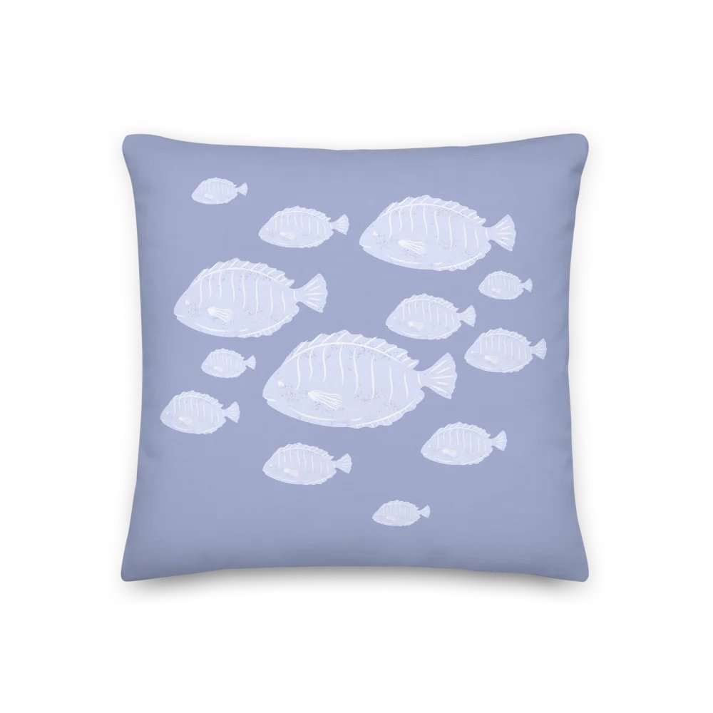 Blue Fishes Premium Pillow/FISCHMUSTER IN BLAU Premium Kissen product image (4)