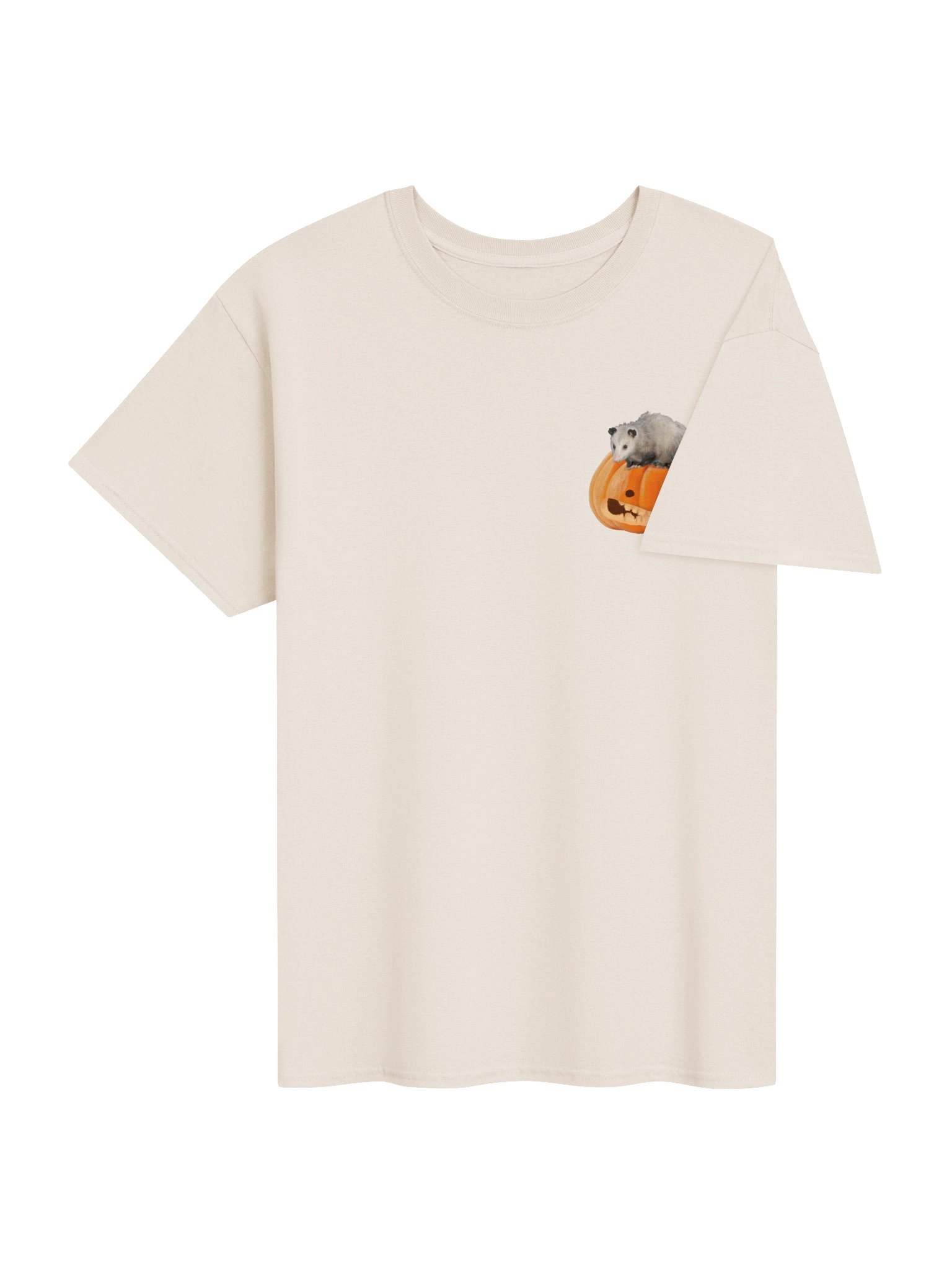 All Tricks No Treats [Double Sided]- Autumn Pumpkin Possum T-shirt product image (4)