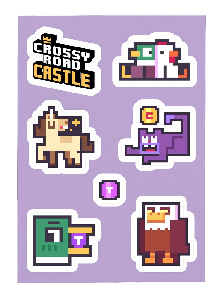 Crossy Road Castle - Sticker Sheet product image (1)