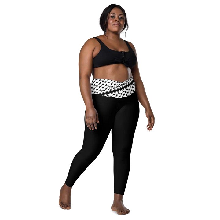 Kuffiiyeh Waistband Leggings with Pockets! product image (2)