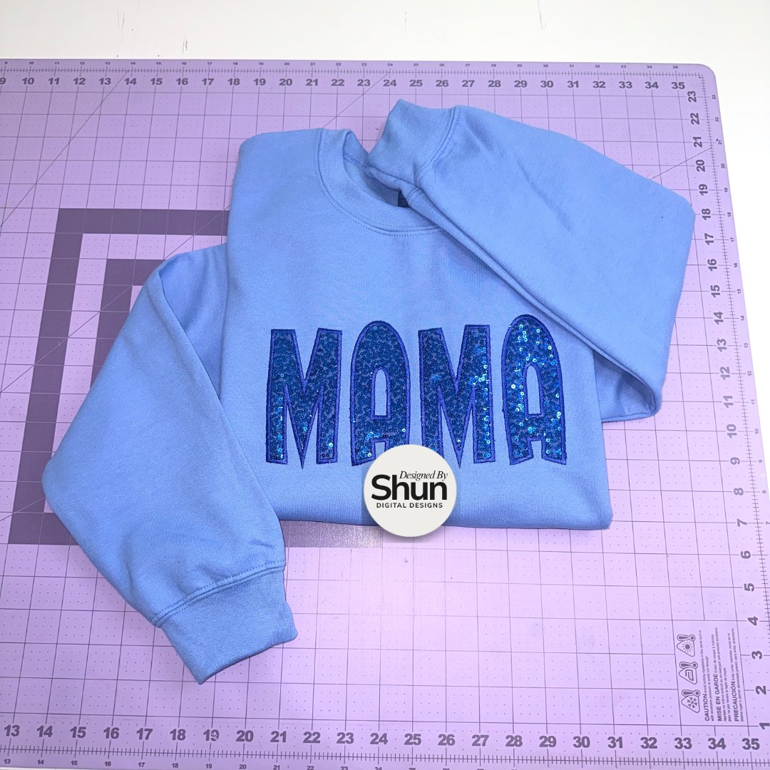 Mama Applique Embroidery Design product image (4)
