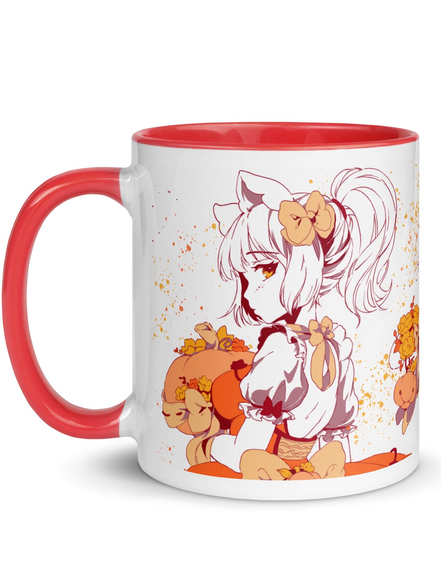 Fall 2025 ♥Pumpkabell♥ Waifu Mug [RED EDITION] product image (1)