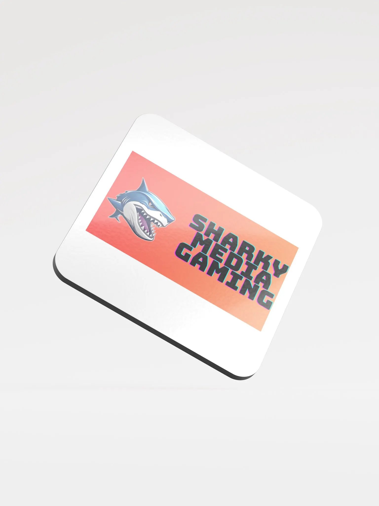 Sharky Media Gaming Coaster (Red/Orange) product image (1)