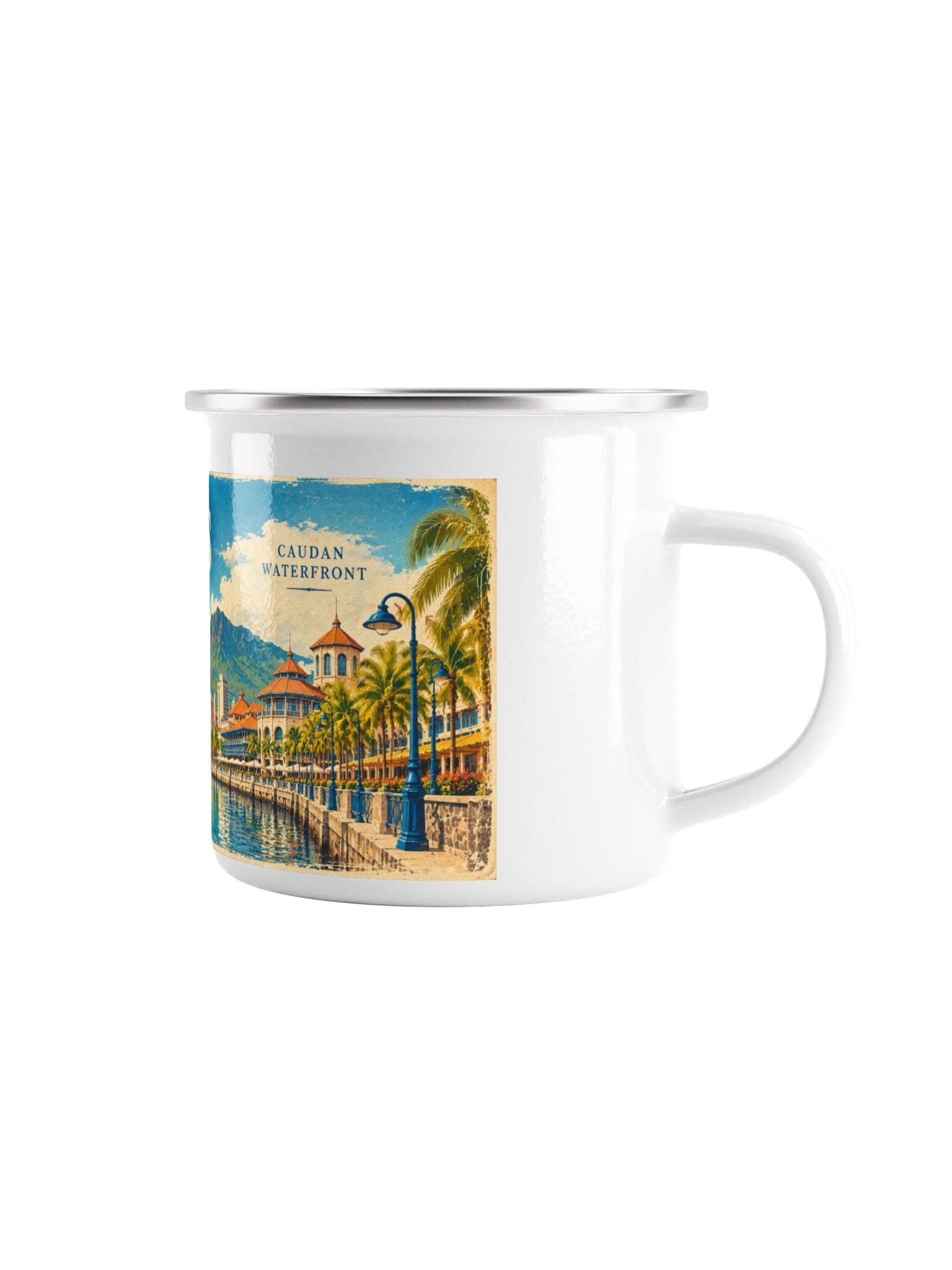 Port Louis Caudan Waterfront Enamel Mug product image (4)