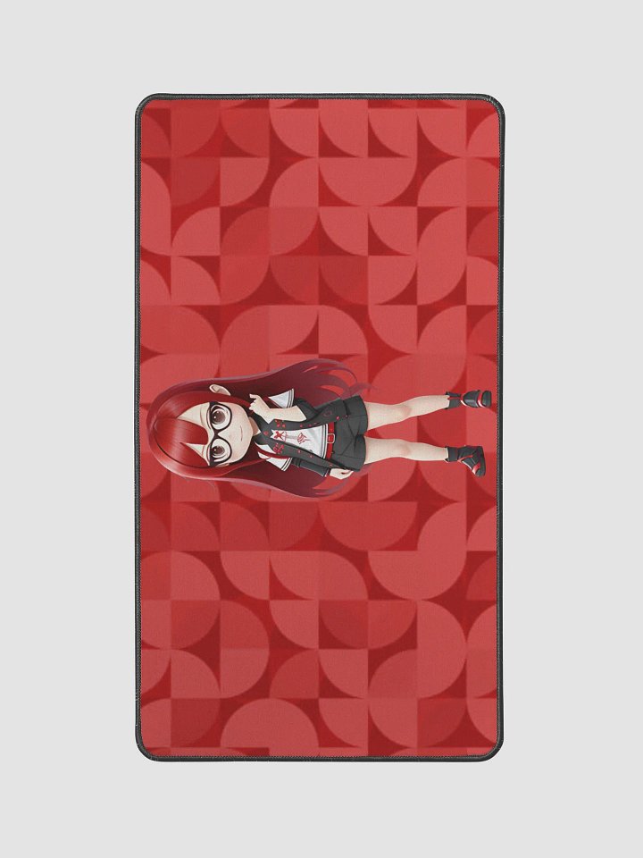 (Red CHIBI) K Desk Mat 12" x 22" product image (1)