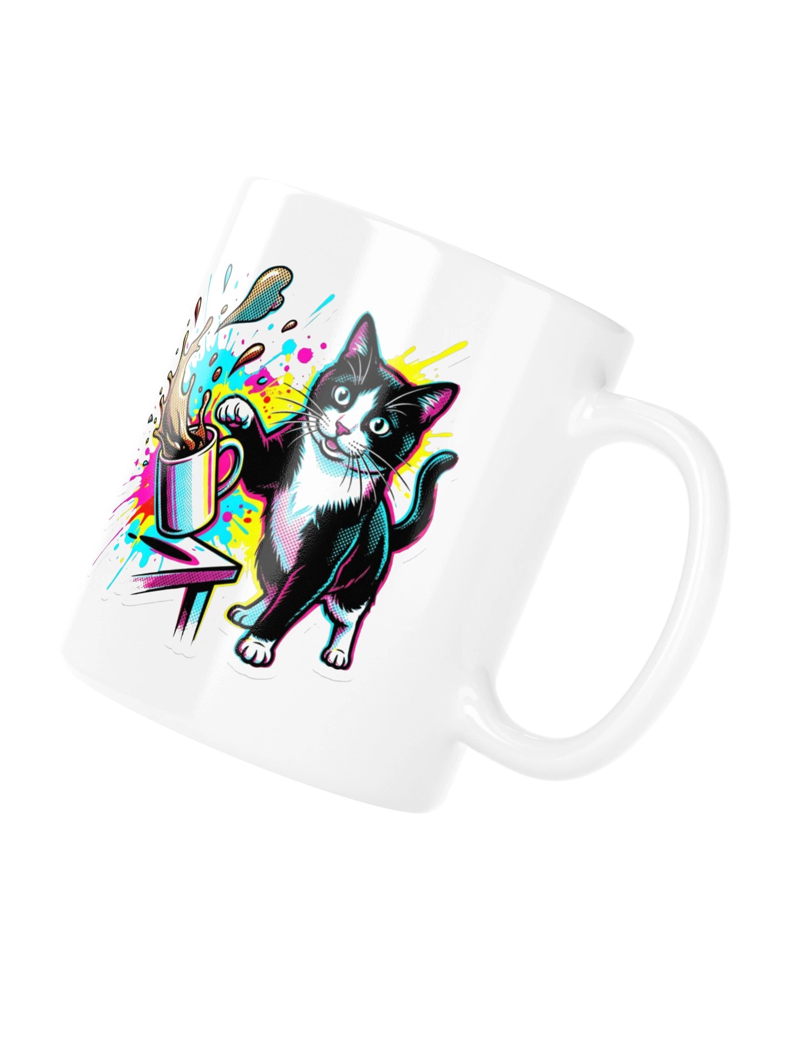 Coffee Push Cat Mug product image (4)