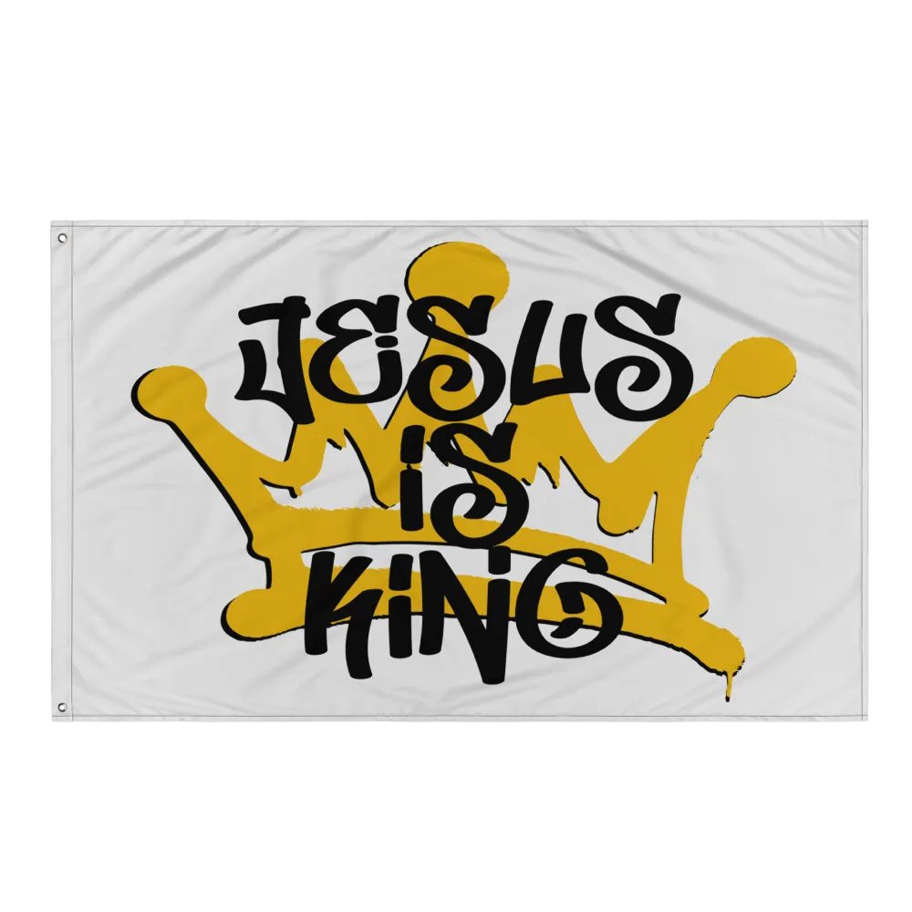 JESUS IS KING Flag product image (3)