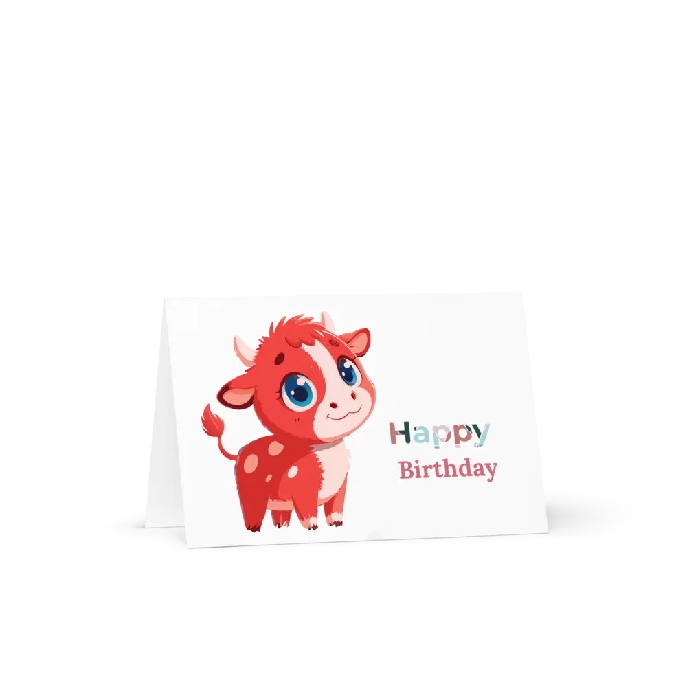 Cheerful Calf Birthday Card product image (1)