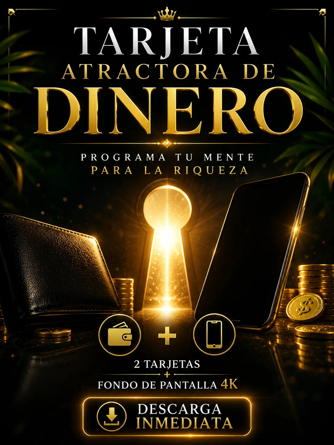 TARJETA ATRACTORA DE DINERO PARA CARTERA Y SMARTPHONE product image (2)