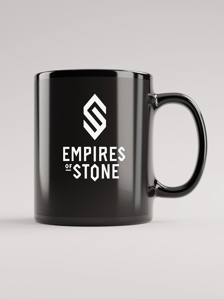 Mug Black Glossy Empires of Stone logo product image (2)