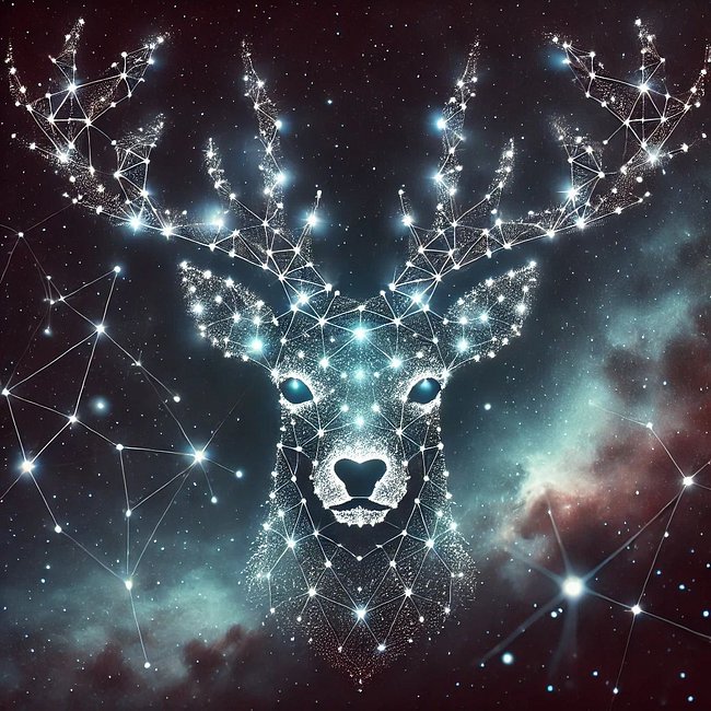 Starlit Reindeer - Winter 2024