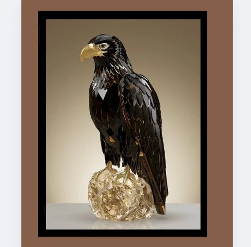 Crystal Eagle Sculpture Wall Art product image (3)