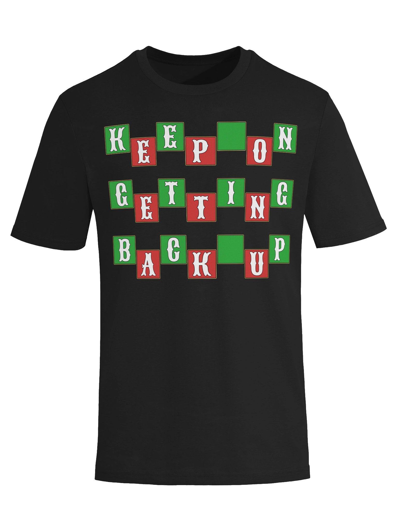 Keep On Getting Back Up Resilience Unisex Organic Cotton Graphic T-shirt product image (29)