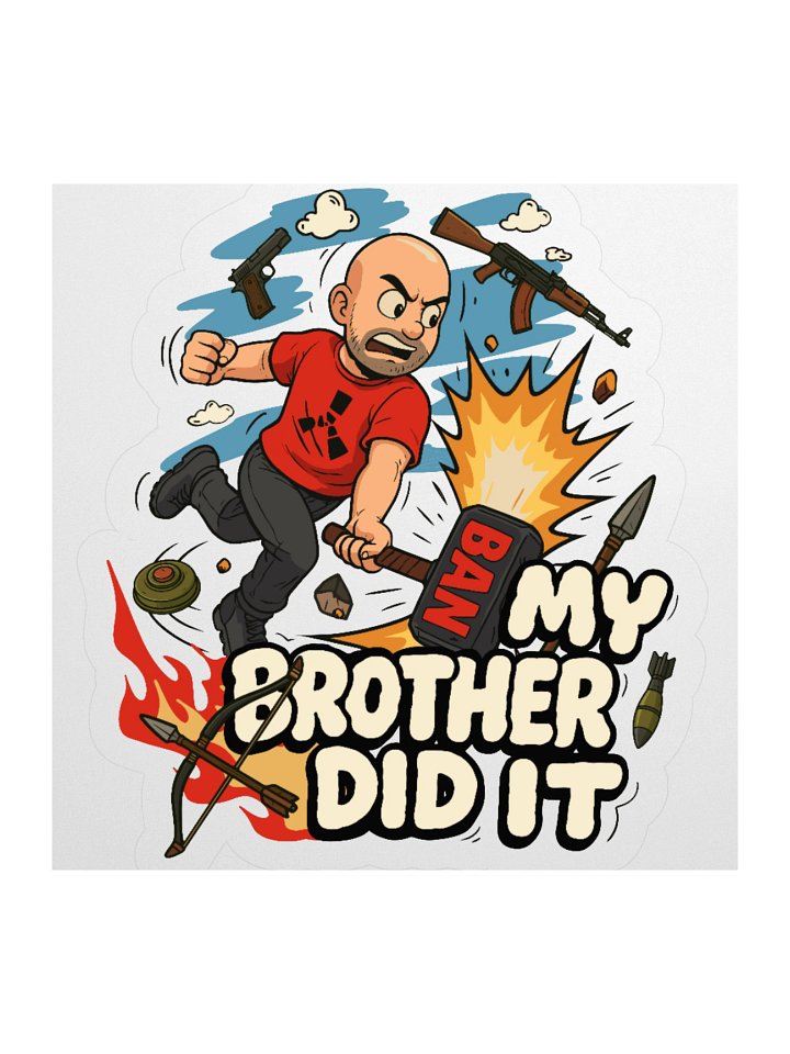 My Brother Did It Sticker product image (2)