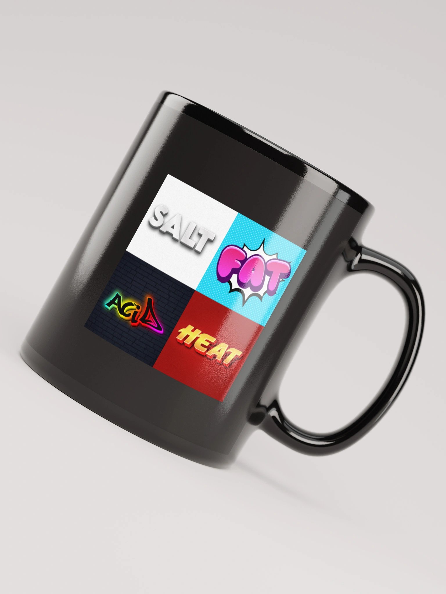 Salt Fat Acid Heat - Black Glossy Mug product image (12)