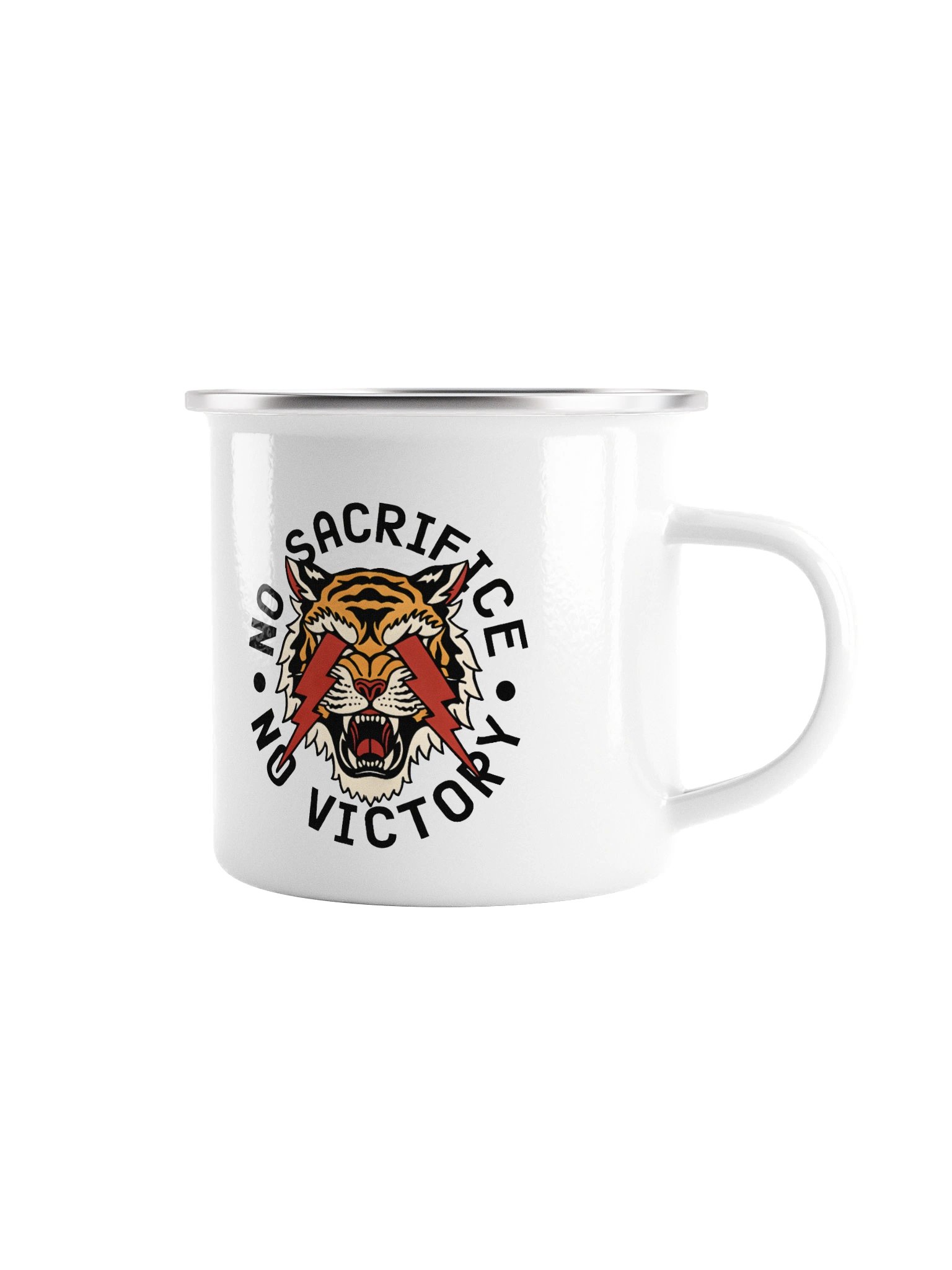 Roaring Tiger Lightning Enamel Mug product image (1)