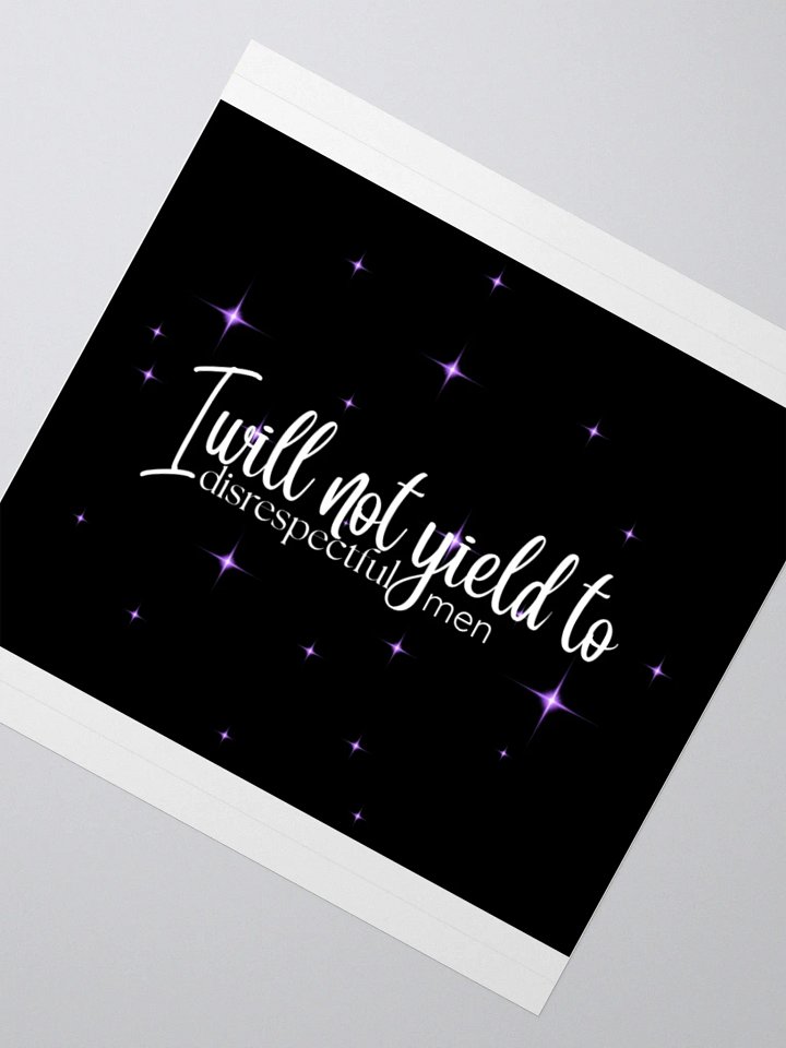 I will not yield purple stars sticker product image (7)