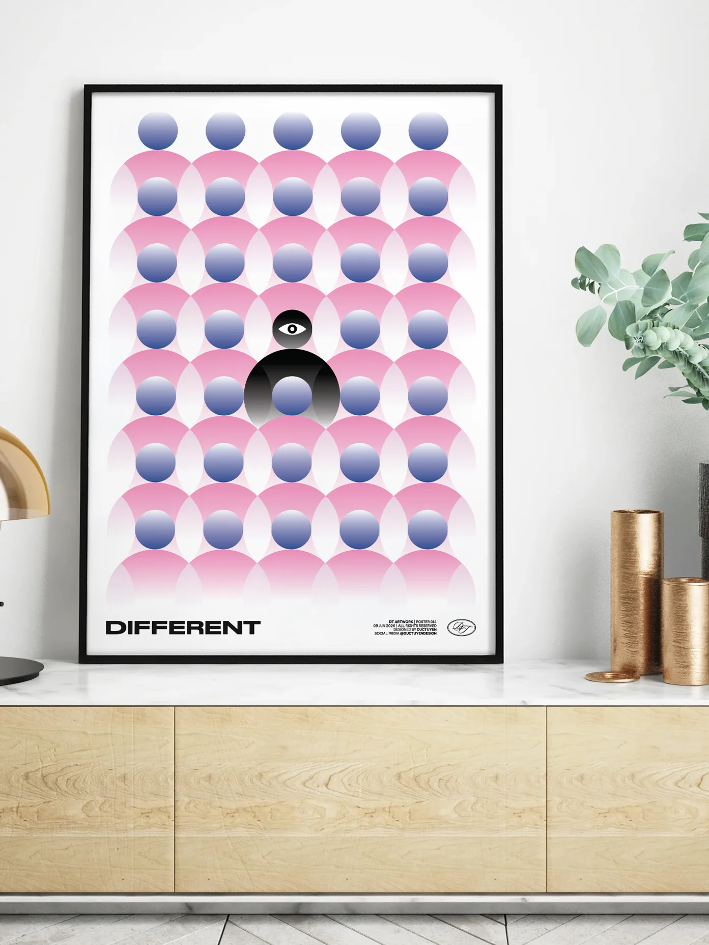 "DIFFERENT" Framed Poster product image (33)