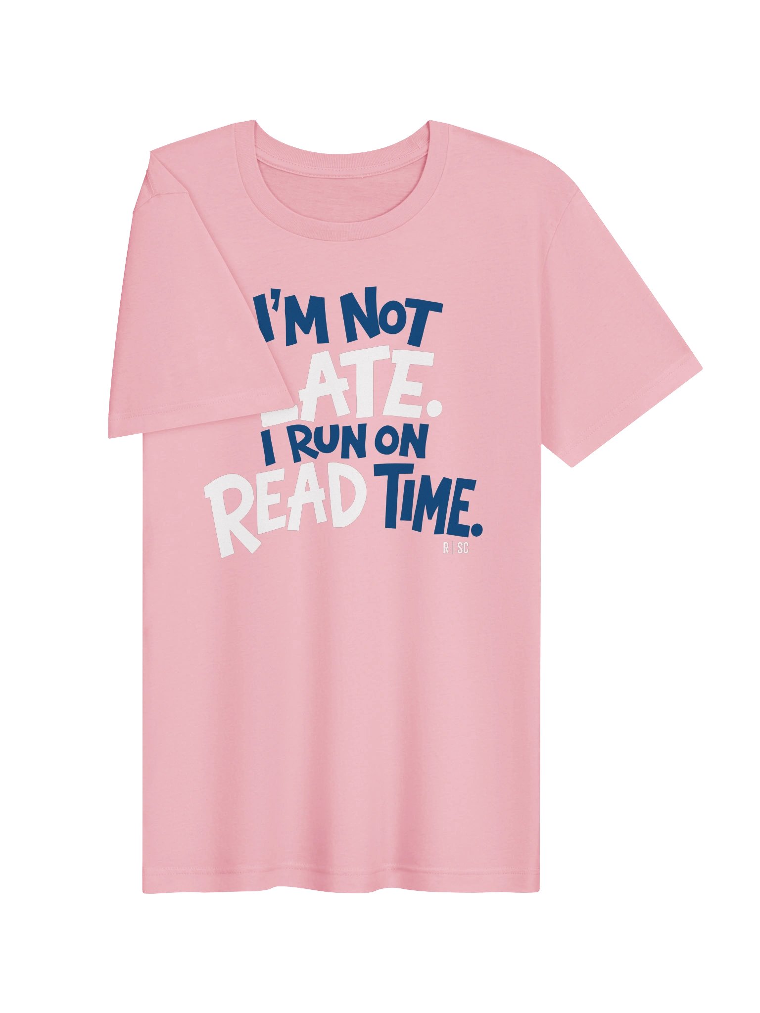 Read Time T-Shirt (White & Blue) product image (43)