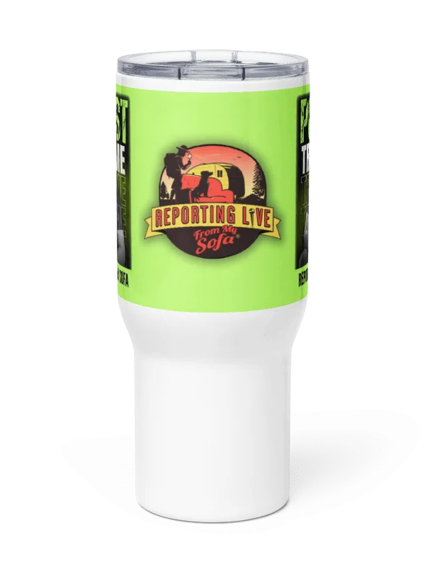 Reporting Live From My Sofa Podcast Travel Mug product image (2)