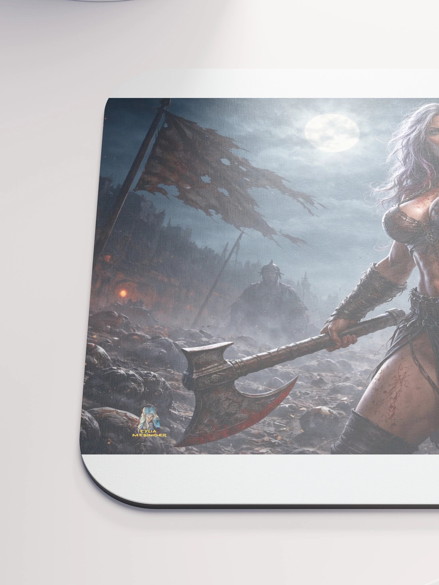 Blood Moon Warrior mouse pad product image (6)
