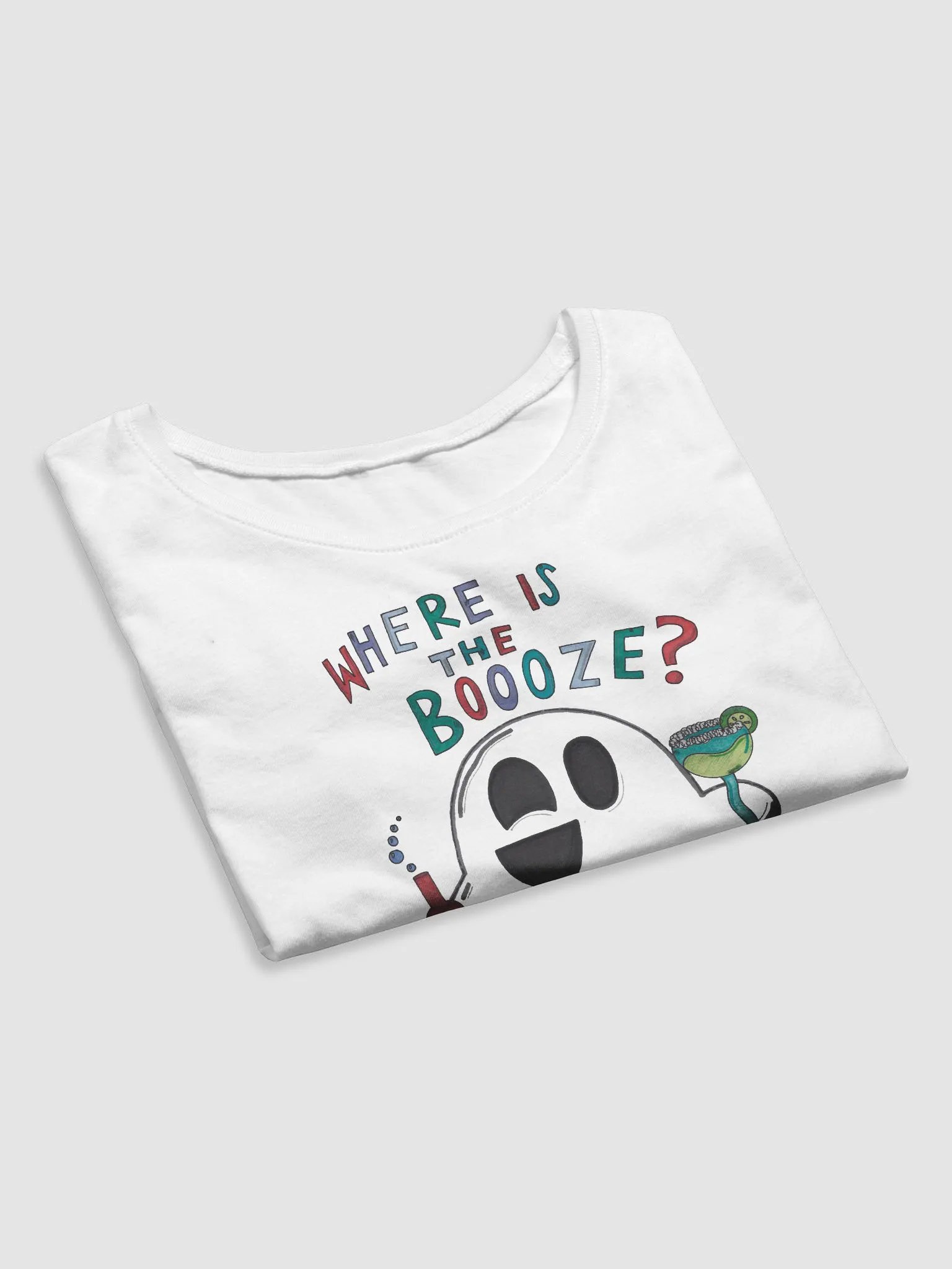 BOOOZE Crop Top - White product image (7)