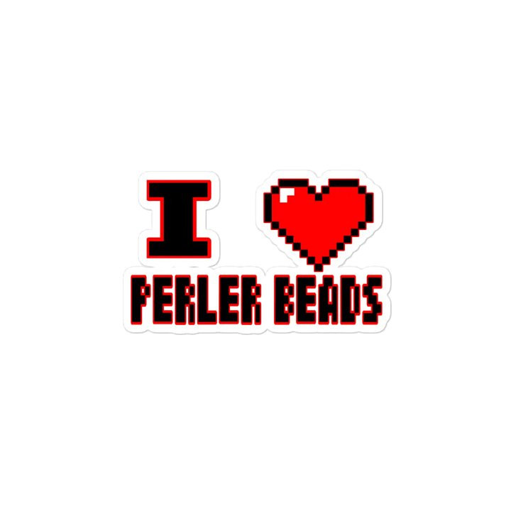 I Heart Perler Bead 2 Magnet product image (2)