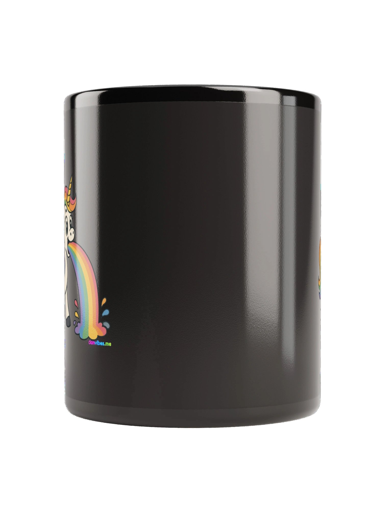Puking Unicorn - Black Coffee Mug product image (3)
