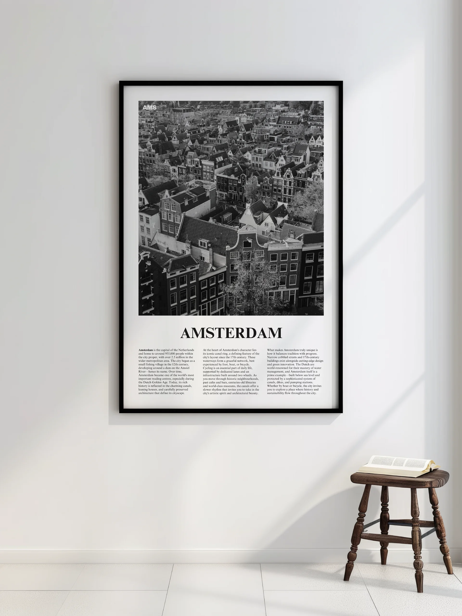 Amsterdam 02 Newspaper Poster | Framed product image (2)