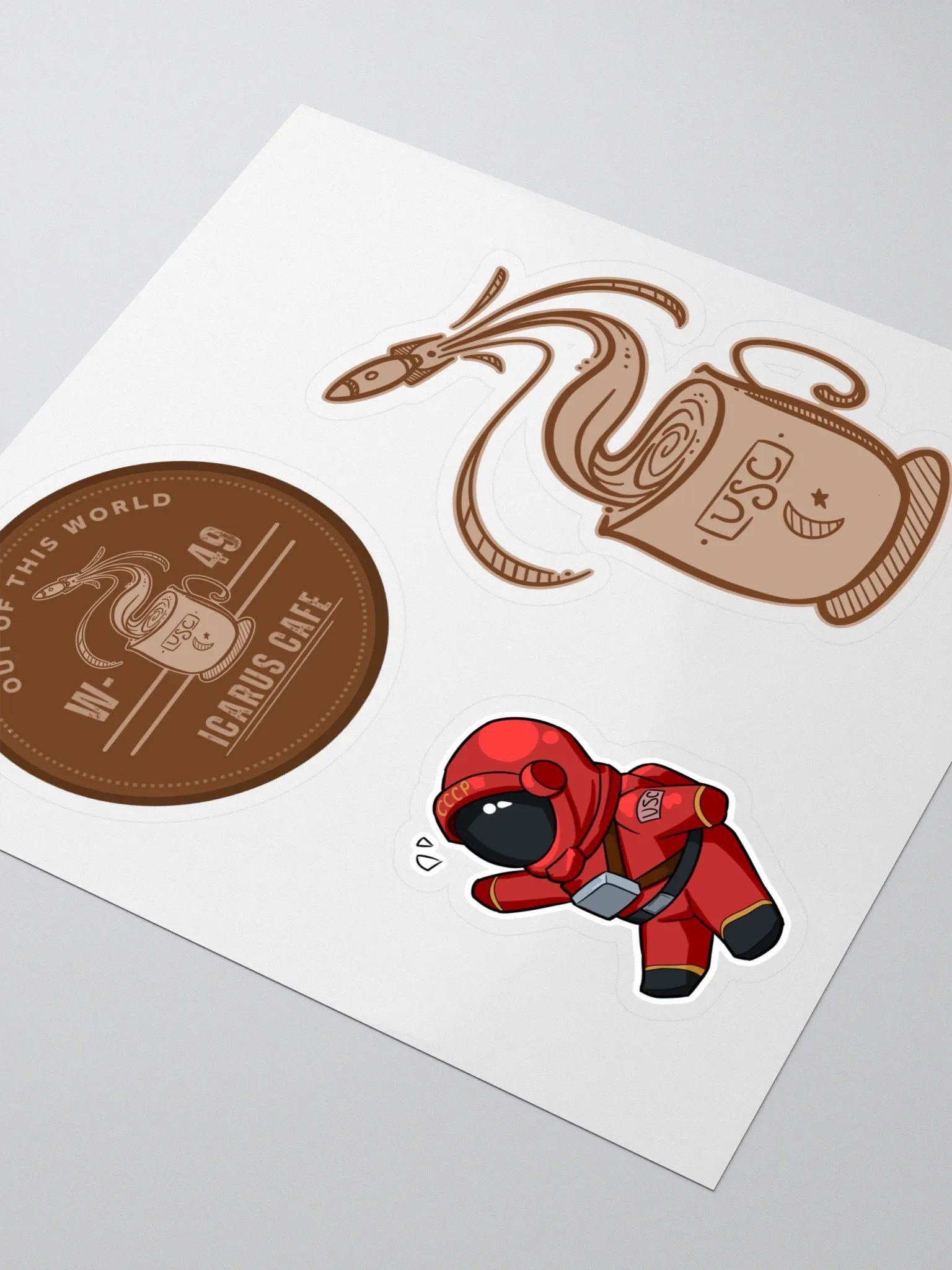Icarus Cafe Stickers product image (3)